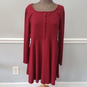 Burgundy dress